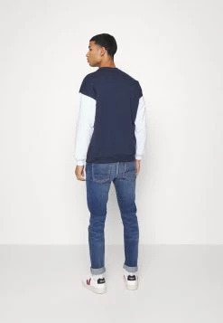 Kaotiko CREW PORTLAND - Sweatshirt - Navy/burgundy - Herren -Kaotikoire Magasin 607387d36b184de49732ad26558e4d91