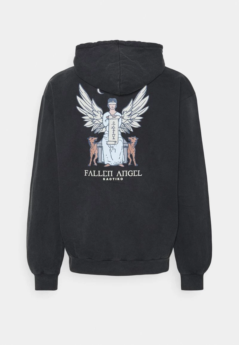 Kaotiko - Unisex SUD CAP FALLEN - Sweatshirt - Black Acid Wash 4 Kaotiko - Unisex SUD CAP FALLEN - Sweatshirt - Black Acid Wash – Bild 2