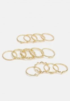 Fire & Glory - Damen KATRINE 13 PACK - Ring - Gold-coloured -Kaotikoire Magasin 6380553b312447f281827ba37f2a0647