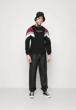 Kaotiko - Herren CREW SEATTLE - Sweatshirt - Black/burgundy -Kaotikoire Magasin 63c19d731a1748eab60e37ab8c20bab3
