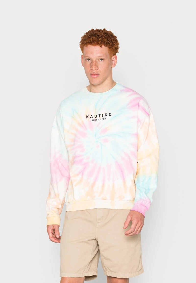 Kaotiko CREW UNISEX - Sweatshirt - Blue/pink/yellow 3 Kaotiko CREW UNISEX - Sweatshirt - Blue/pink/yellow