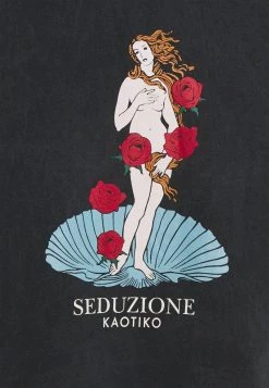 Kaotiko UNISEX SUD CAP VENUS - Kapuzenpullover - Black Acid Wash -Kaotikoire Magasin 660f4042a7af4aa88852184b77238392