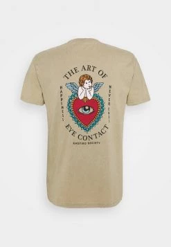 Kaotiko EYES TALK UNISEX - T-Shirt Print - Stone -Kaotikoire Magasin 683a0708beae4c919af17e675aa0fcba