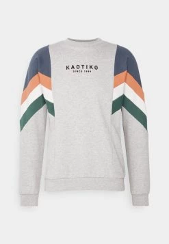 Kaotiko CREW SEATTLE - Sweatshirt - Grey Vigore/prusia Blue - Herren -Kaotikoire Magasin 683a2b96d0d741b9ae0e139ba8db48de