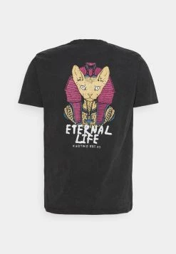 Kaotiko ETERNAL LIFE SPHYNX - T-Shirt Print - Black - Herren -Kaotikoire Magasin 6930e8d7b3144aae8b4389b226e23300