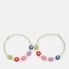 Fire & Glory - Damen LENE HOOPS EARRINGS - Ohrringe - Gold-coloured/multi-coloured -Kaotikoire Magasin 6af8162f373446c9ac495c3da56a0107