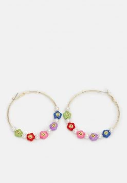 Fire & Glory - Damen LENE HOOPS EARRINGS - Ohrringe - Gold-coloured/multi-coloured