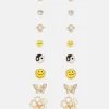 Fire & Glory - Damen EARRINGS 10 PACK - Ohrringe - Gold-coloured/multi