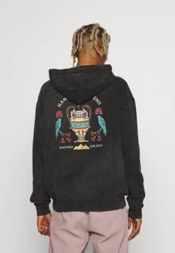 Kaotiko SUD CAP WASHED GARDENS UNISEX - Sweatshirt - Black - Herren