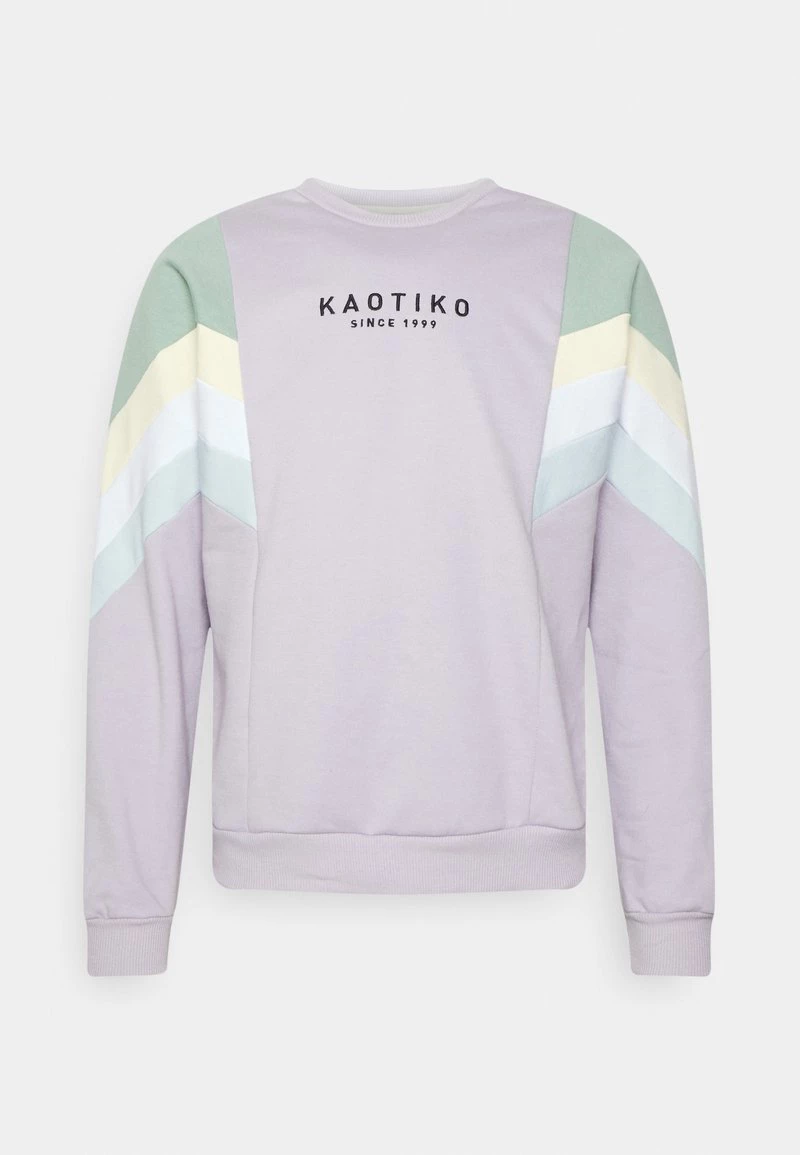 Kaotiko - Unisex CREW SEATTLE - Sweatshirt - Lila/green/cream/white 3 Kaotiko - Unisex CREW SEATTLE - Sweatshirt - Lila/green/cream/white
