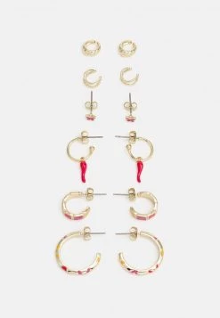 Fire & Glory KAMILLA EARRINGS 6 PACK - Ohrringe - Gold-coloured/multi - Damen