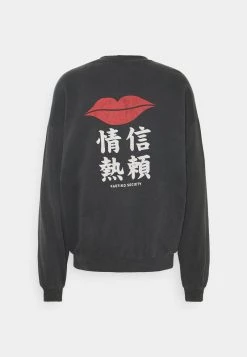 Kaotiko CREW JAPAN LIPS UNISEX - Sweatshirt - Black Wash 13 Kaotiko CREW JAPAN LIPS UNISEX - Sweatshirt - Black Wash -Kaotikoire Magasin 6f8b530b587343b19b7fb6016a5933ca