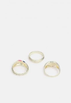 Fire & Glory - Damen KAROLINE 3 PACK - Ring - Gold-coloured/multi -Kaotikoire Magasin 72d5dda512fc47e8aeade82ce8b98553