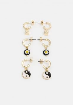 Fire & Glory - Damen LINETTE EARRINGS 3 PACK - Ohrringe - Gold-coloured/multi