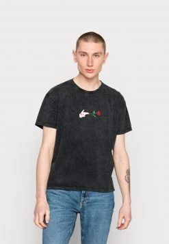 Kaotiko WASHED SHOOT LOVE UNISEX - T-Shirt Print - Black