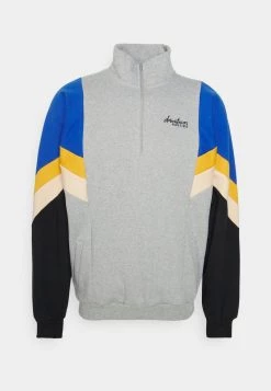 Kaotiko CREW JEAN - Sweatshirt - Grey/royal/mostaza - Unisex