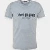 Kaotiko - Herren WASHED MOON PHASES - T-Shirt Print - Acero -Kaotikoire Magasin 7c9c506a0e0448c5b28cab0957b7825a