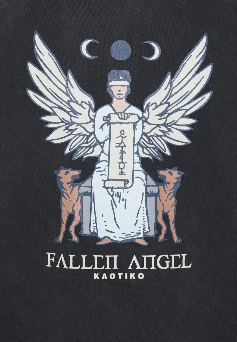 Kaotiko - Unisex SUD CAP FALLEN - Sweatshirt - Black Acid Wash 5 Kaotiko - Unisex SUD CAP FALLEN - Sweatshirt - Black Acid Wash – Bild 3