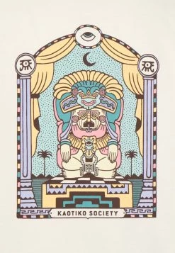 Kaotiko SUD CAP AZTEKA GOD - Kapuzenpullover - Ivory - Unisex -Kaotikoire Magasin 7df9995ecf6d4d1e849dd4148a2bec4f