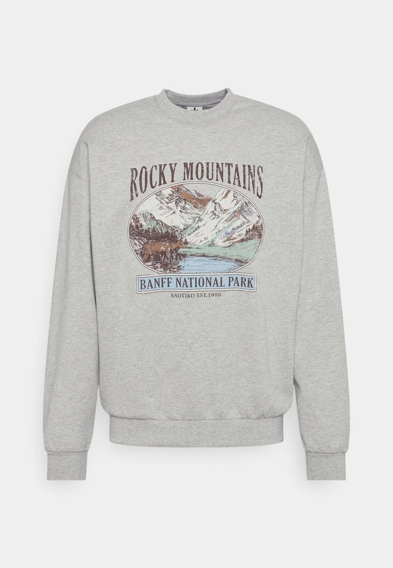 Kaotiko CREW ROCKS MOUNTAINS UNISEX - Sweatshirt - Grey 9 Kaotiko CREW ROCKS MOUNTAINS UNISEX - Sweatshirt - Grey – Bild 7