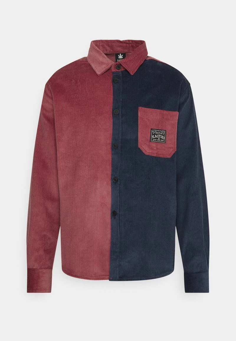 Kaotiko - Unisex CAM UROY VALLEY - Hemd - Burgundy/navy 3 Kaotiko - Unisex CAM UROY VALLEY - Hemd - Burgundy/navy