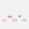 Fire & Glory - Damen FGVINNY 5 PACK - Ring - Gold-coloured/strawberry Pink -Kaotikoire Magasin 85db256fd33844a784825c2916729cb9