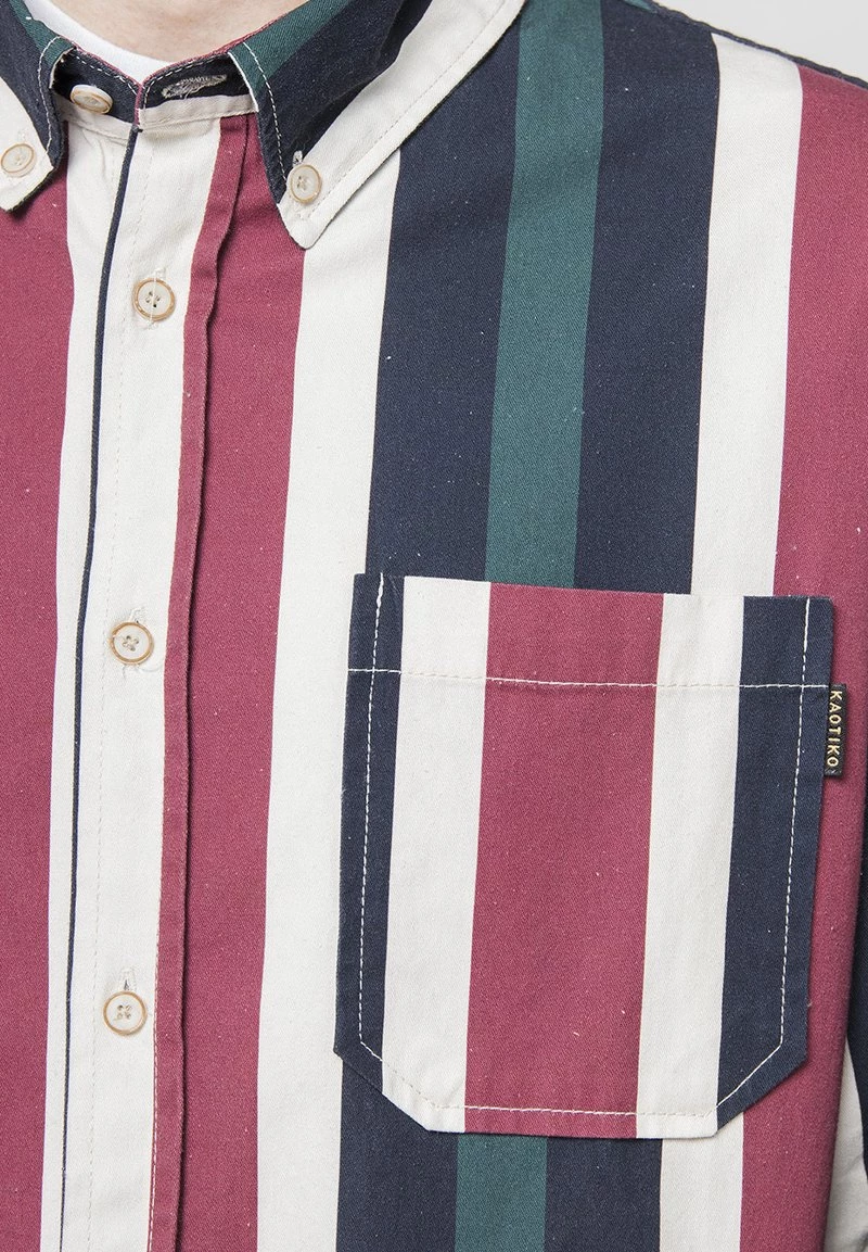 Kaotiko - Unisex Hemd - Gestreiftes Hemd 4 Kaotiko - Unisex Hemd - Gestreiftes Hemd – Bild 2