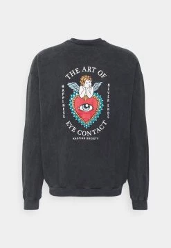 Kaotiko UNISEX CREW TIE DYE EYES TALK - Sweatshirt - Black 13 Kaotiko UNISEX CREW TIE DYE EYES TALK - Sweatshirt - Black -Kaotikoire Magasin 89851541da2b4394b04dfffc2fdd3c5b