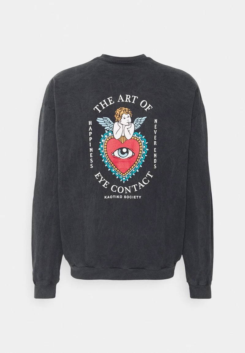 Kaotiko UNISEX CREW TIE DYE EYES TALK - Sweatshirt - Black 8 Kaotiko UNISEX CREW TIE DYE EYES TALK - Sweatshirt - Black – Bild 6