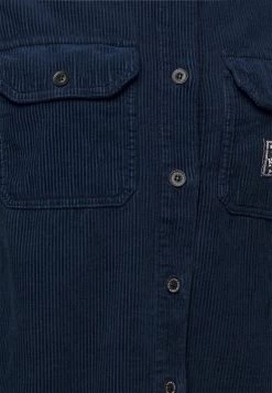 Kaotiko CAM UNISEX - Hemdbluse - Navy -Kaotikoire Magasin 8a14cf0500a749cbbc6bcb4716098f9c