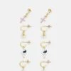 Fire & Glory - Damen LELEAN EARRINGS 4 PACK - Ohrringe - Gold-coloured/multi -Kaotikoire Magasin 8eea416477394e73962ca6f0206db2b3