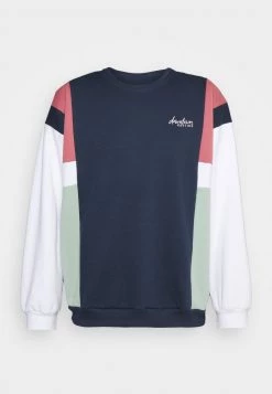 Kaotiko CREW PORTLAND - Sweatshirt - Navy/burgundy - Herren -Kaotikoire Magasin 8ef7cf9b22f44cc3a0bb3c3475314953