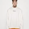 Kaotiko CREW LOTUS FLOWER - Sweatshirt - Ivory - Herren