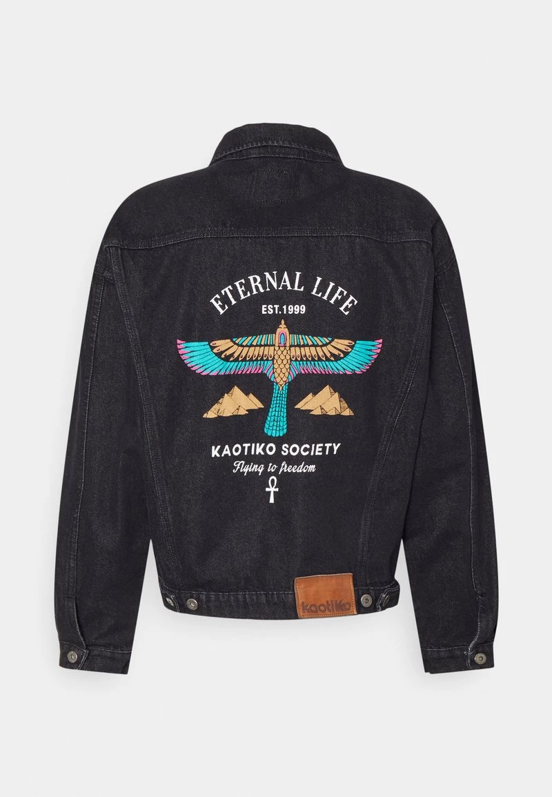 Kaotiko - Unisex VINTAGE ETERNAL - Jeansjacke - Black 4 Kaotiko - Unisex VINTAGE ETERNAL - Jeansjacke - Black – Bild 2