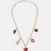 Fire & Glory - Damen FRUITY NECKLACE - Halskette - Gold-coloured/multi -Kaotikoire Magasin 950ec15c36af44f9a7ad645eb42b8b13