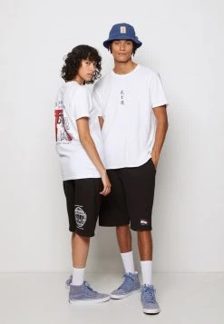 Kaotiko - Unisex WASHED FACE EVERYTHING - T-Shirt Print - White