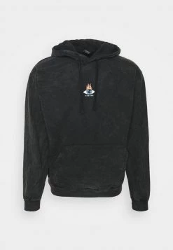 Kaotiko SUD CAP WASHED MOON SPHYNX UNISEX - Sweatshirt - Black