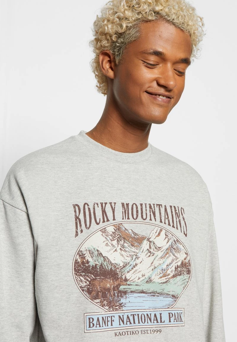 Kaotiko CREW ROCKS MOUNTAINS UNISEX - Sweatshirt - Grey 8 Kaotiko CREW ROCKS MOUNTAINS UNISEX - Sweatshirt - Grey – Bild 6