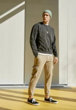 Kaotiko CREW WASHED RUINS UNISEX - Sweatshirt - Black