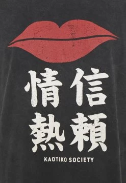 Kaotiko LIPS UNISEX - T-Shirt Print - Dark Grey -Kaotikoire Magasin 9f41be643fc14d20aad5f17c4d650922