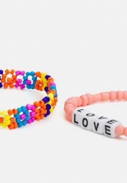 Fire & Glory FGTHEA 5-PACK BRACELET - Armband - Gold Colour/multi - Damen -Kaotikoire Magasin a1f04365c6f74203b608bf31276932b4