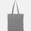 Fire & Glory - Damen HAPPIE TOTE BAG - Shopping Bag - Black/white -Kaotikoire Magasin a59977f4f1b74892b9be15a4c62222c3