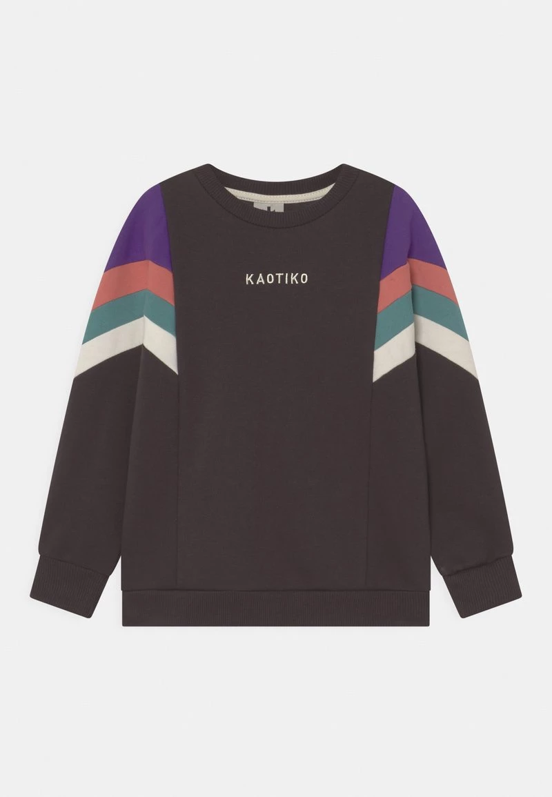 Kaotiko CREW SEATTLE UNISEX - Sweatshirt - Grey/purple/rouge/basil 3 Kaotiko CREW SEATTLE UNISEX - Sweatshirt - Grey/purple/rouge/basil