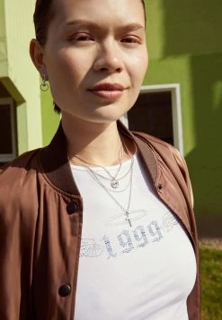 Fire & Glory BELLI COMBI NECKLACE - Halskette - Silver-coloured - Damen