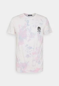 Kaotiko - Herren TIE DYE JELLYFISH UNISEX - T-Shirt Print - Pink