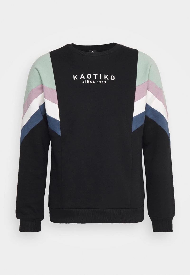 Kaotiko CREW SEATTLE - Sweatshirt - Black/fresh Green - Herren 7 Kaotiko CREW SEATTLE - Sweatshirt - Black/fresh Green - Herren – Bild 5