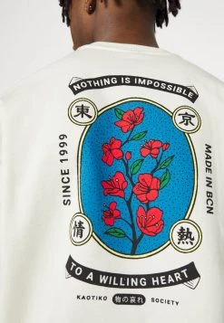 Kaotiko - Herren CREW WILLING HEART - Sweatshirt - Ivory -Kaotikoire Magasin b0608580337d4cf29ae16839f5e31628