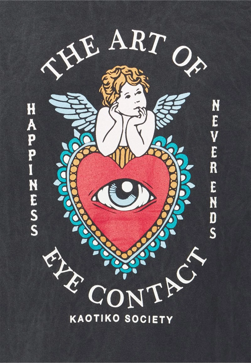 Kaotiko UNISEX CREW TIE DYE EYES TALK - Sweatshirt - Black 7 Kaotiko UNISEX CREW TIE DYE EYES TALK - Sweatshirt - Black – Bild 5