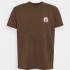 Kaotiko WASHED DREAM UNISEX - T-Shirt Print - Brown