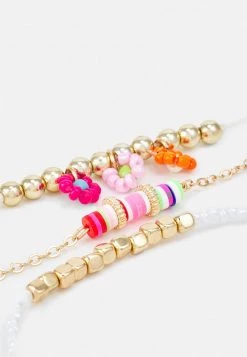 Fire & Glory - Damen FGBLOOM BRACELET 3 PACK - Armband - Gold-coloured/multi -Kaotikoire Magasin b45a2d24bf9941819d3d99df23469af0